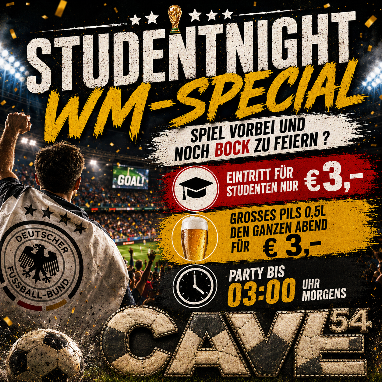 Studentnight - WM-special | Cave54