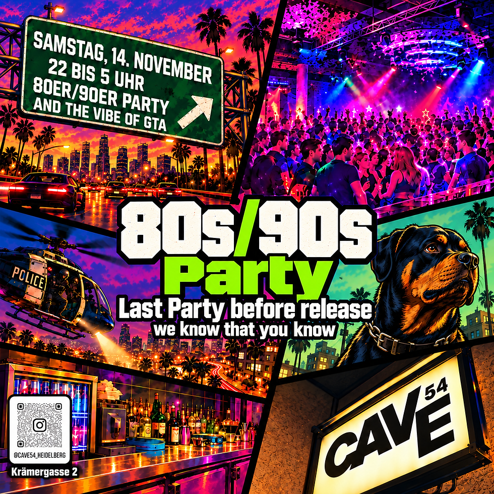 80´s/90´s party with a touch of GTA