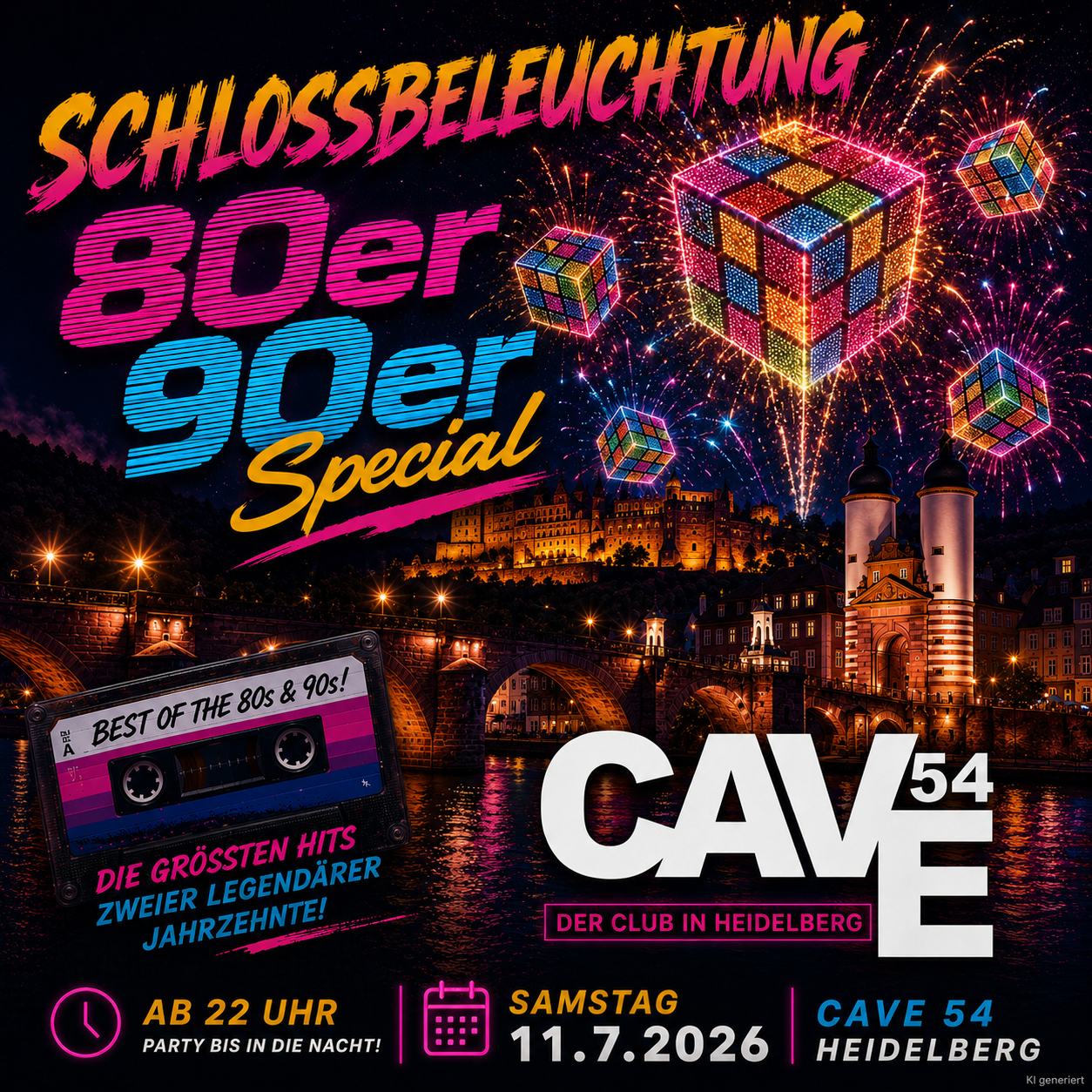 Schloßbeleuchtung 80er/90er Special – Cave54, 11.07.2026