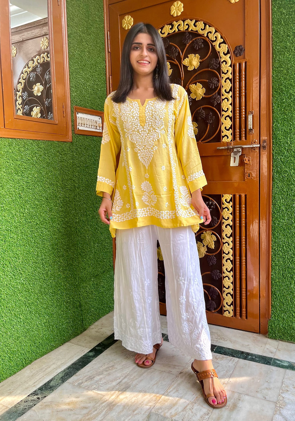 Thumbnail: Premium Modal Chikankari Women's Short Kurta