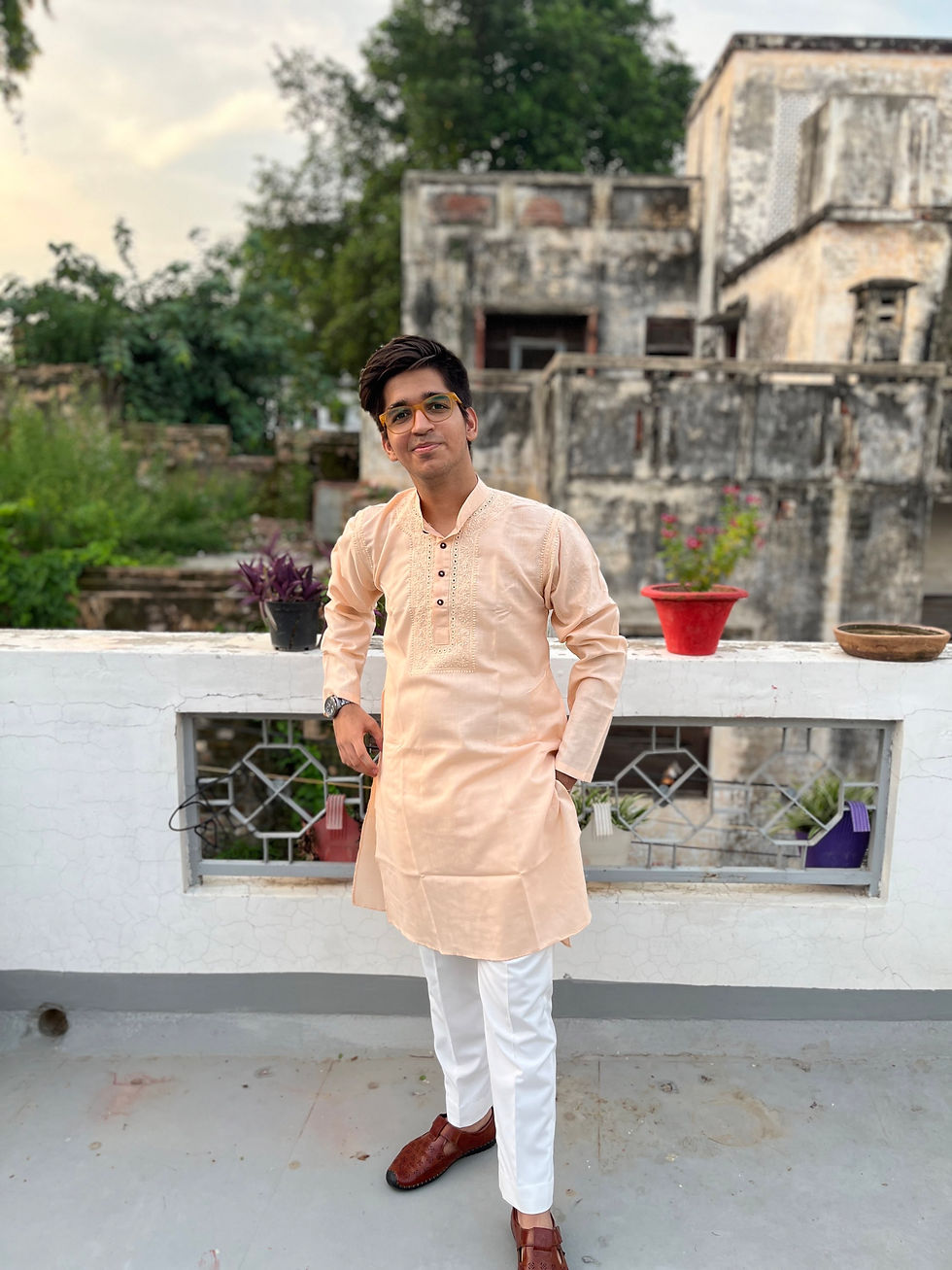 Thumbnail: Men’s Supersoft Cotton Chikankari Kurta – Handcrafted Comfort Meets Timeless Sty