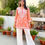 Thumbnail: Women’s Modal Chikankari Straight Short Kurti – Hand Embroidered Lucknow