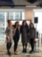 Rochelle Cooper and a few attendants to the Networking for Introverts workshop