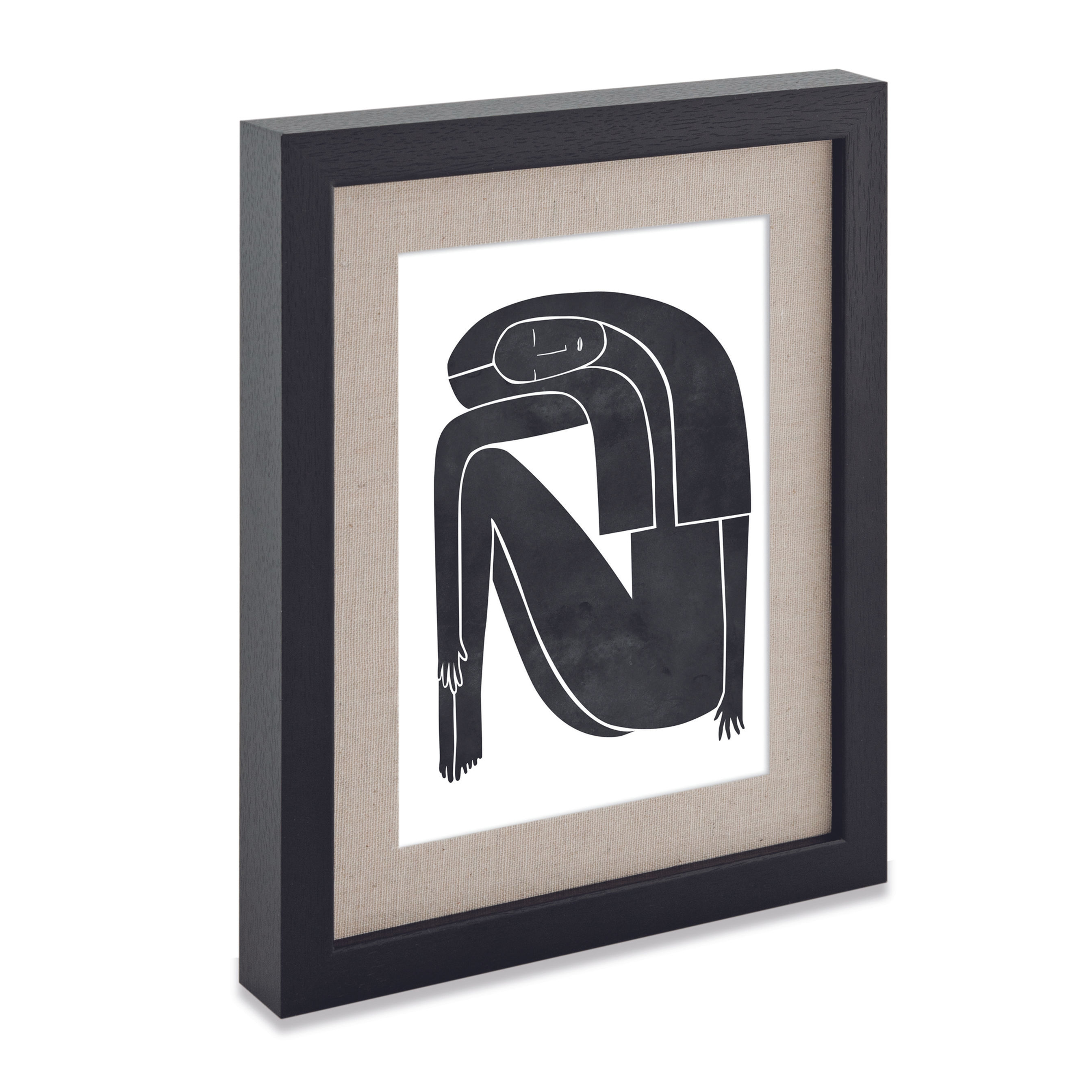 Porta-retrato em MDF com linho - 10X15