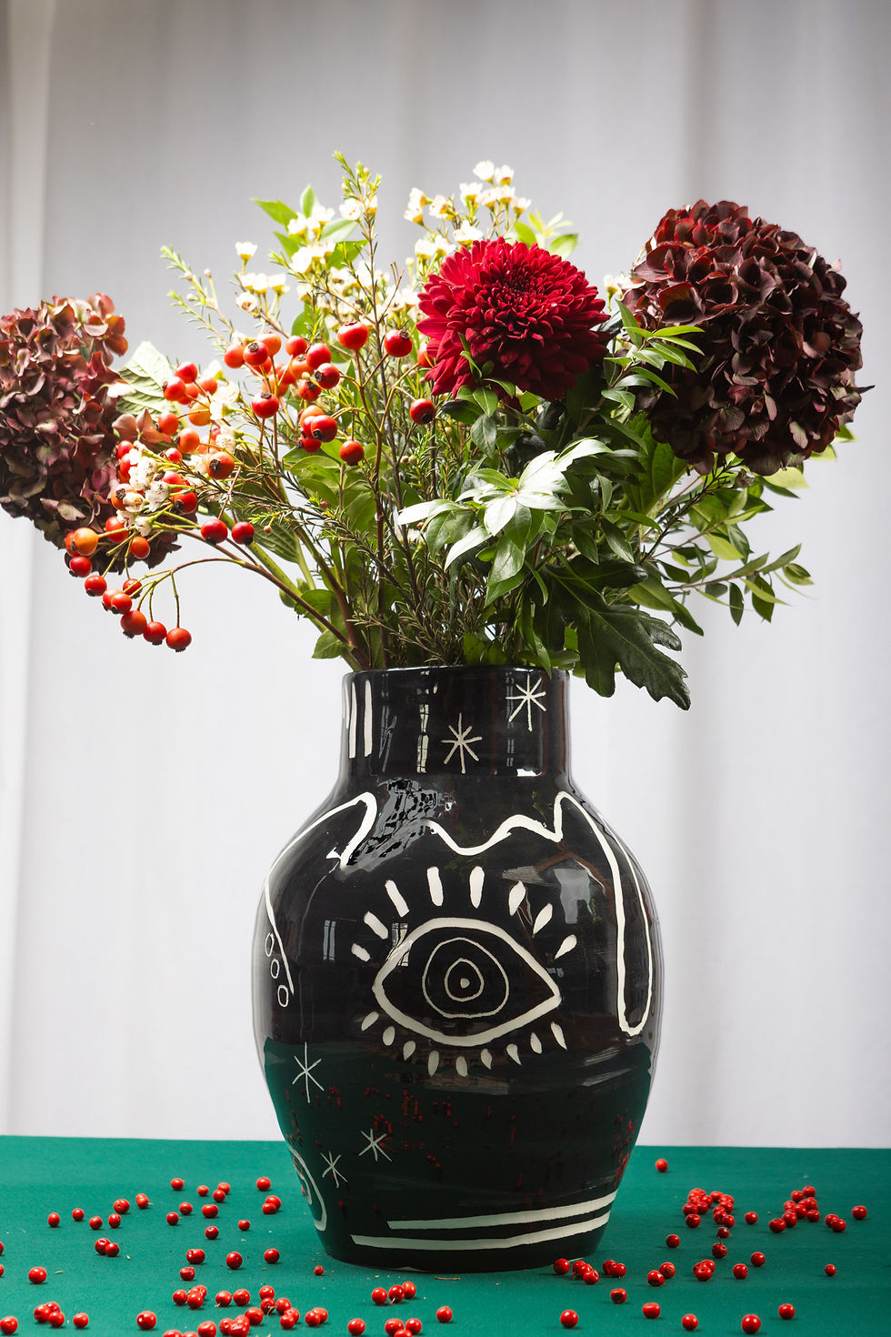 Thumbnail: BLACK EYE • black vase