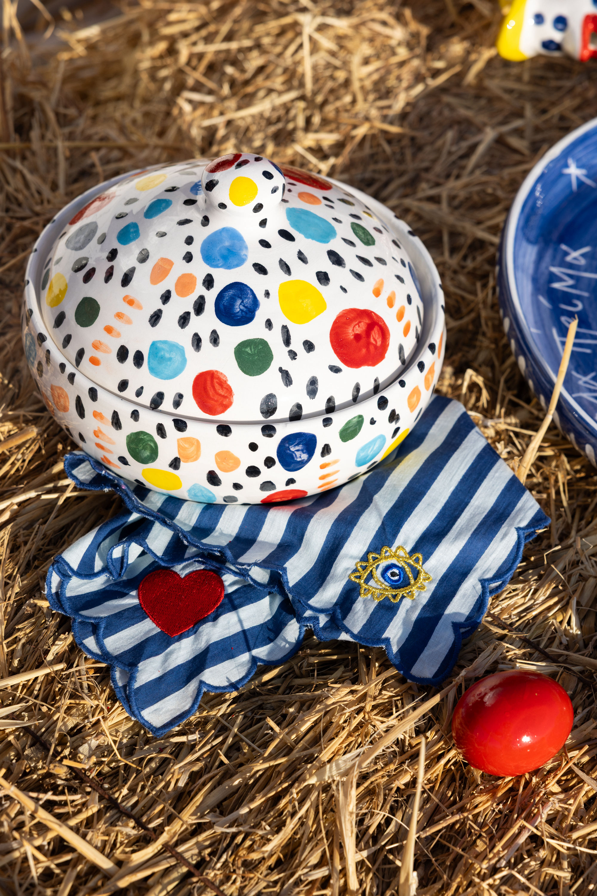 GOODE BOX medium • polka color