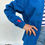 Thumbnail: AGANTA • royal blue fleece zipper