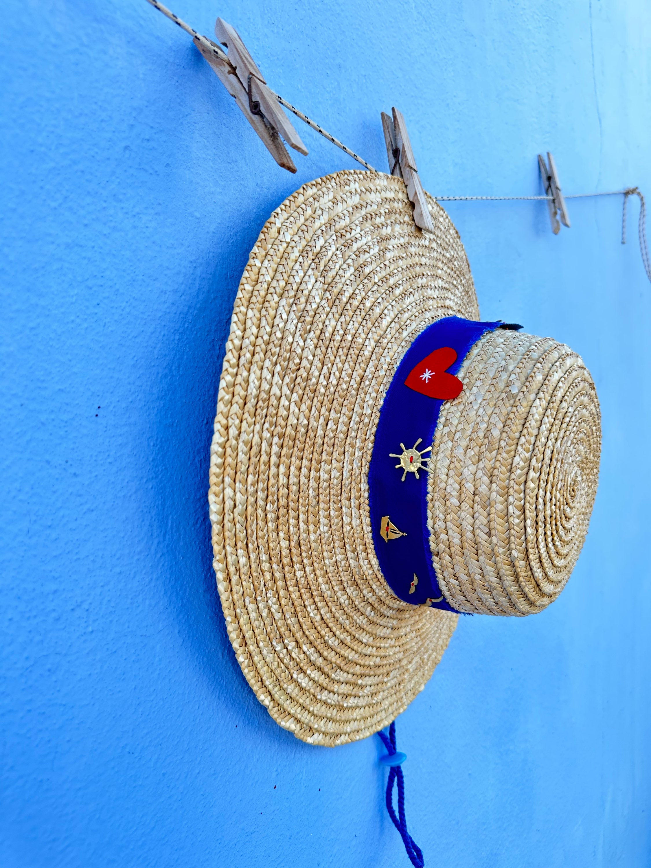 "CYCLADES" straw hat