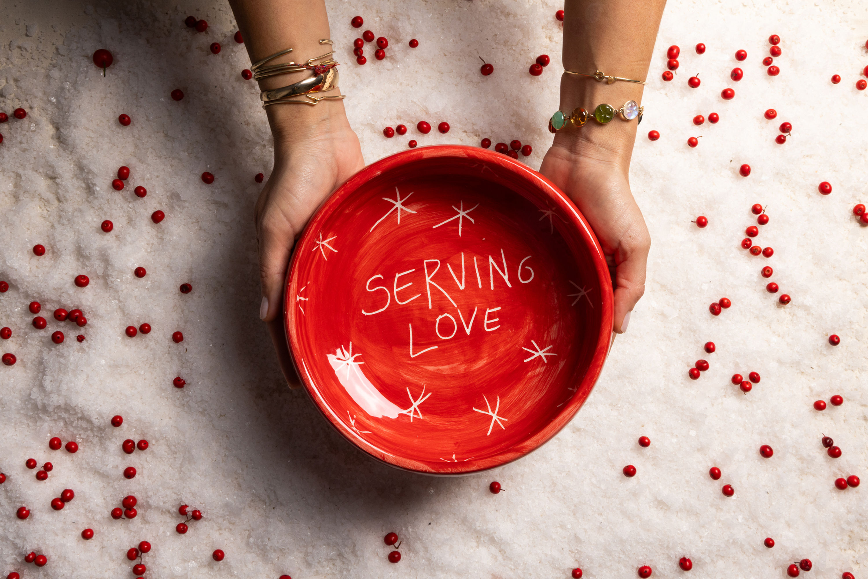 SERVING LOVE • engraved bowl 20cm