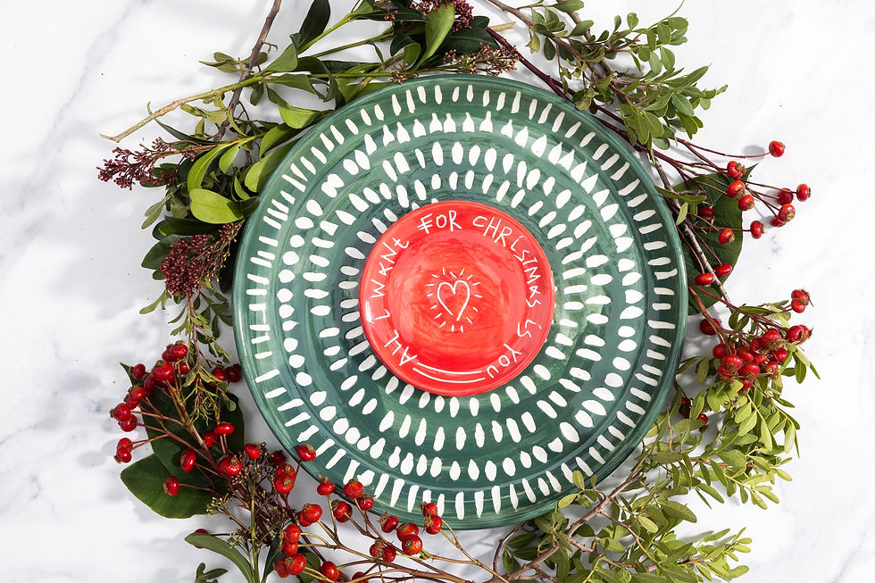 Thumbnail: SCOOP  • green, black, red platter 35cm