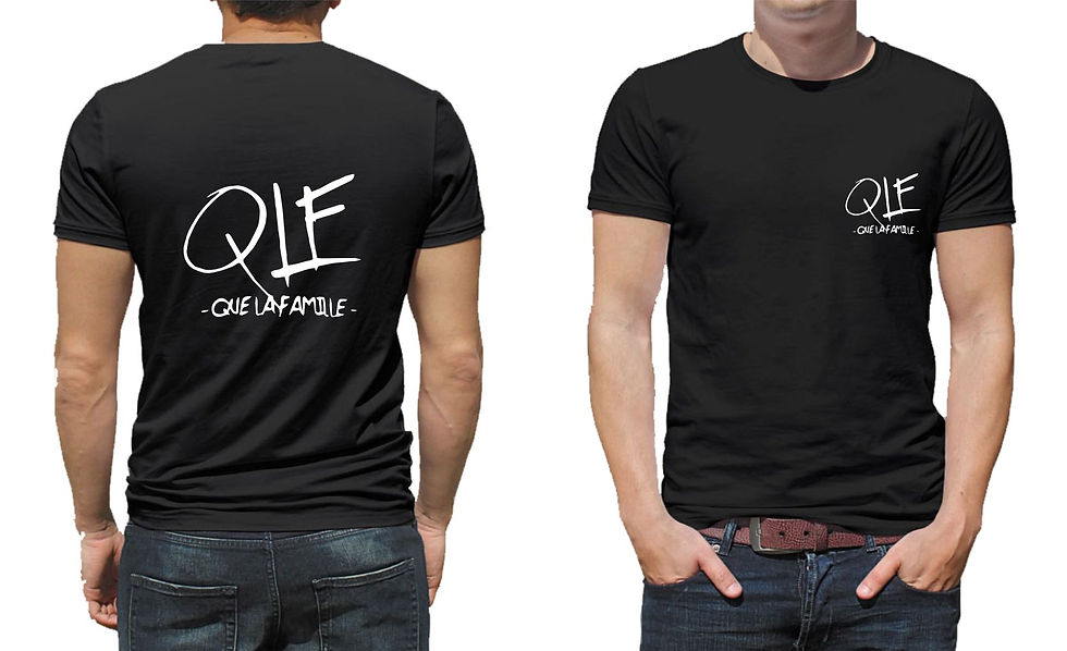 T shirt CHANTEUR pnl que la famille qlf N038