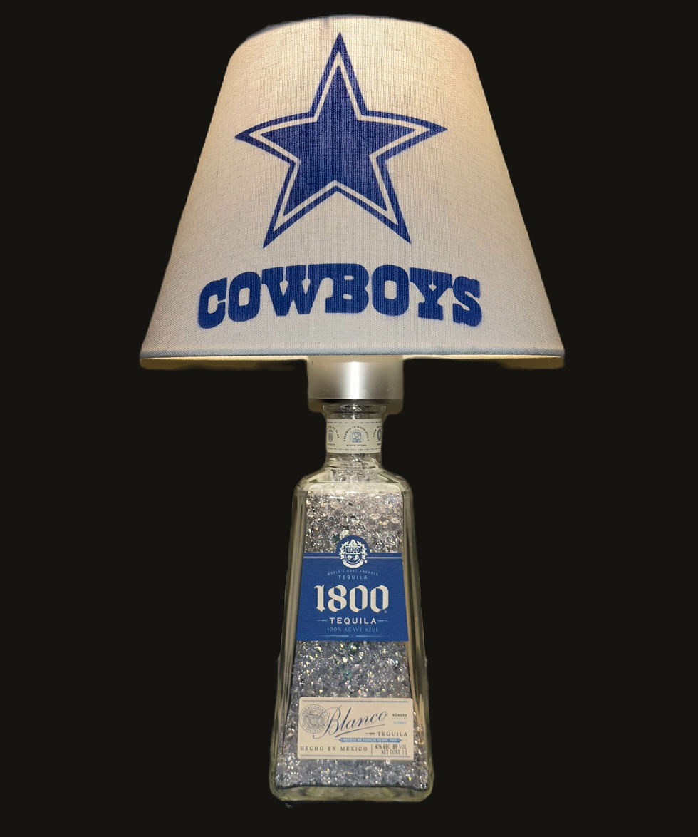 Thumbnail: 1800 Blue Tequila Bottle Lamp