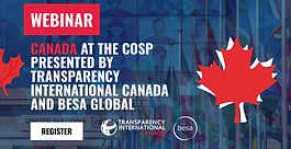Besa Global and Transparency International Canada Present: Canada at the CoSP Webinar