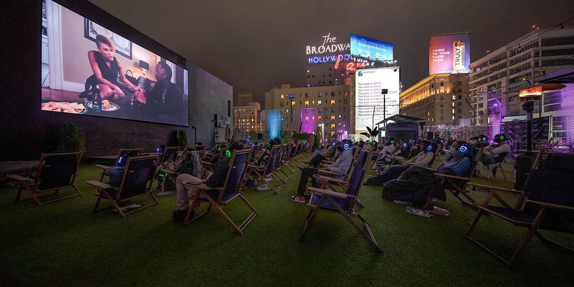 Rooftop Movies Los Angeles The Montalbán Thea