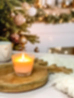 Une bougie aux doux parfums de Noël