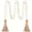 Thumbnail: 1pc Rustic Wooden Bead Garland with Tassels