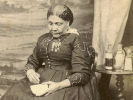 Mary Seacole sits for a portrait