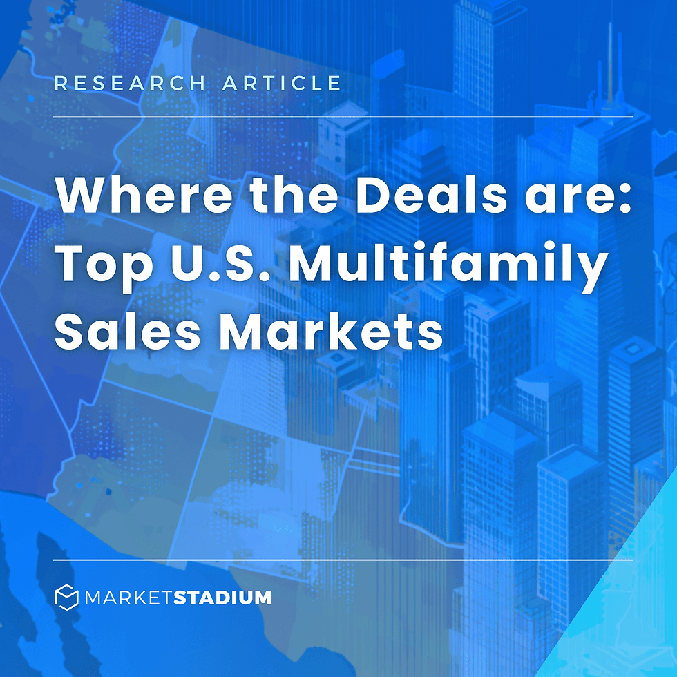 Where the Deals Are: Top U.S. Multifamily Sales Markets
