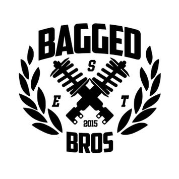 Graphic Design Services by Blake Ferguson depicts a background-filled Logo & Brand Identity for Bagged Bros Car Club in Toronto, Ontario, Canada. (2)