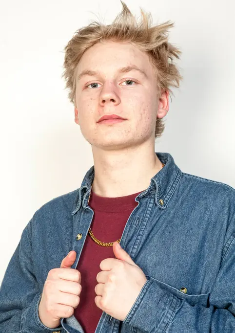 Headshot & Personal Branding Photography by Blake Ferguson depicts a personality-driven head and shoulders Image of a Male Model captured in the Studio. (2) 