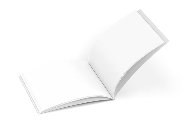 A Product Preview Demonstrates a Blank Softcover Photo Book