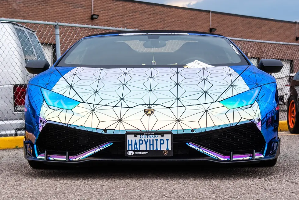 Car Show & Auto Event Coverage by Blake Ferguson Photography depicts Hapy Hipi's Lamborghini Huracán at Kloey's Kloset 2017 in Hamilton, Ontario, Canada.