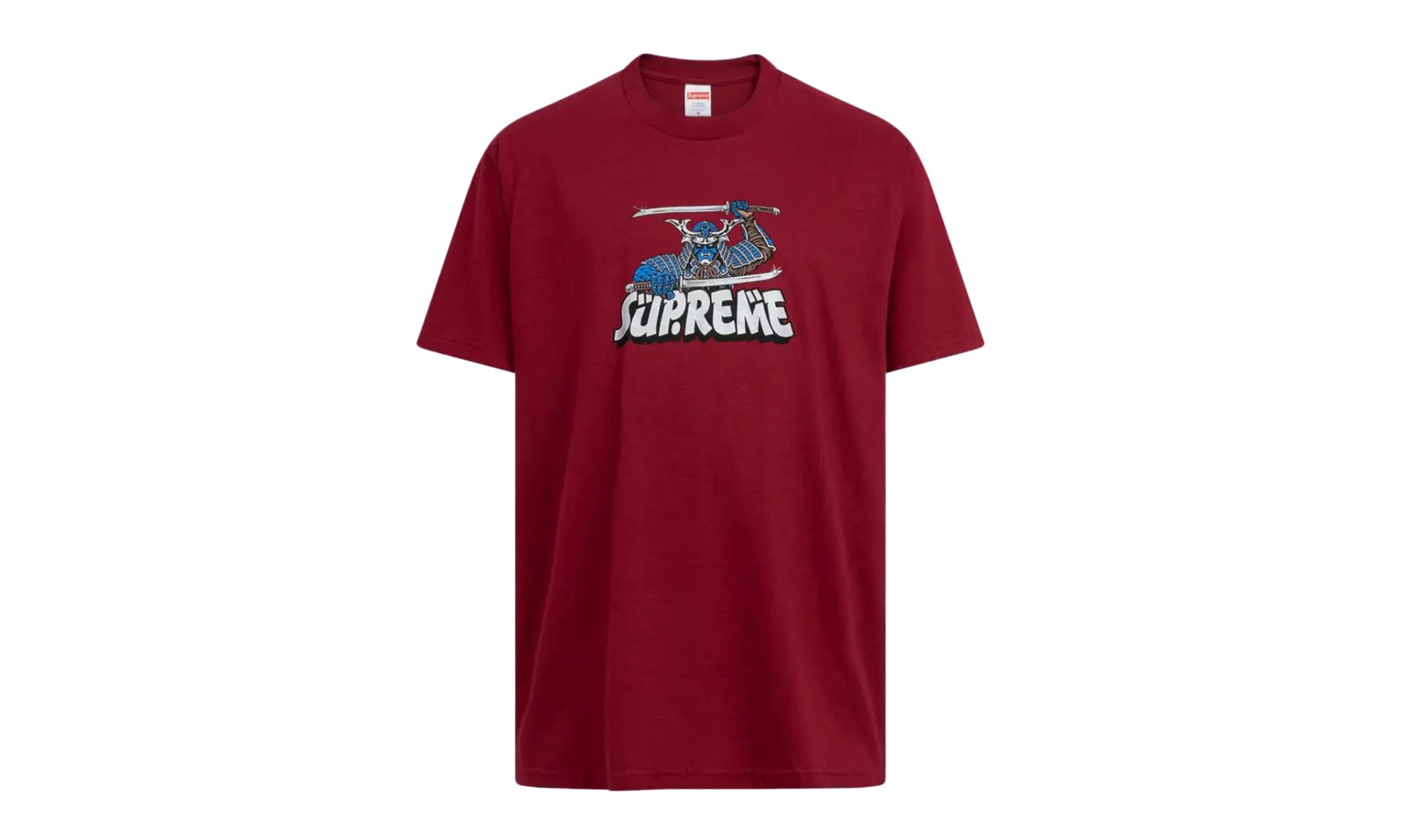 Product Display of Supreme Samurai Tee Cardinal, Front view