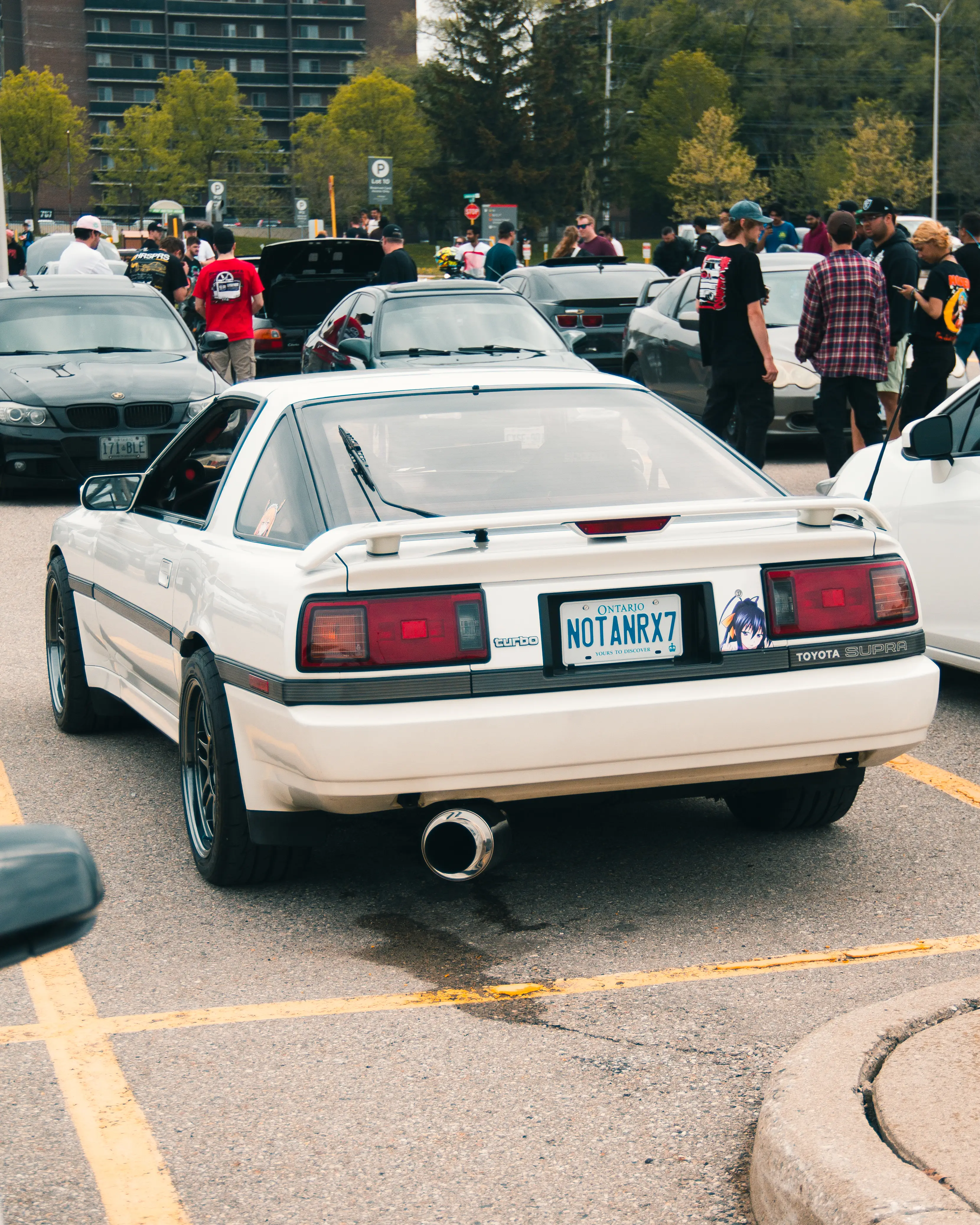 Car Show & Auto Event Coverage by Blake Ferguson Photography depicts a modified 1988 Toyota Supra MK3 Turbo at Forest City Cars & Coffee 2024 in London, Ontario, Canada. (2)