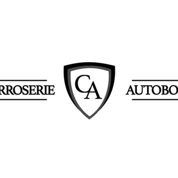 Graphic Design Services by Blake Ferguson depicts a background-filled Logo & Brand Identity for Carroserie Autobody in Montreal, Quebec, Canada. (3)