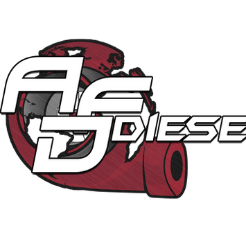 Graphic Design Services by Blake Ferguson depicts a transparent Logo & Brand Identity for ADF Diesel & Engine Parts in Mississauga, Ontario, Canada.