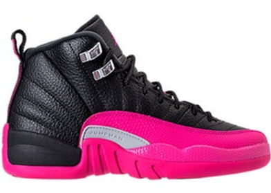 Jordan 12 Retro Black Deadly Pink (GS) | Hype Supply Co.