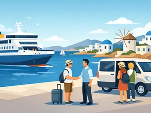 How Ferry Arrival Transfers Work on Paros