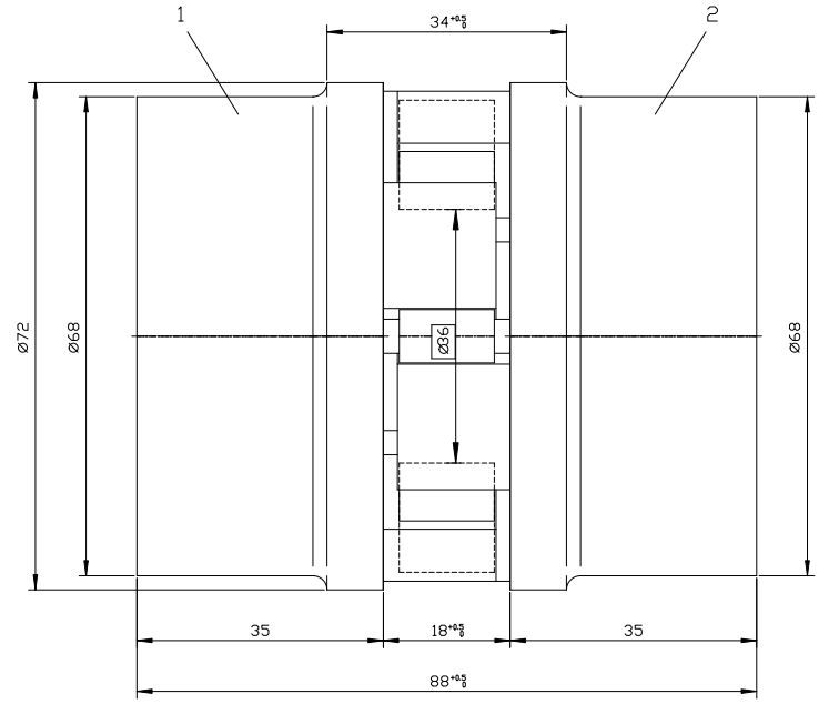 DIMENSIONES BIPEX BWN 72
