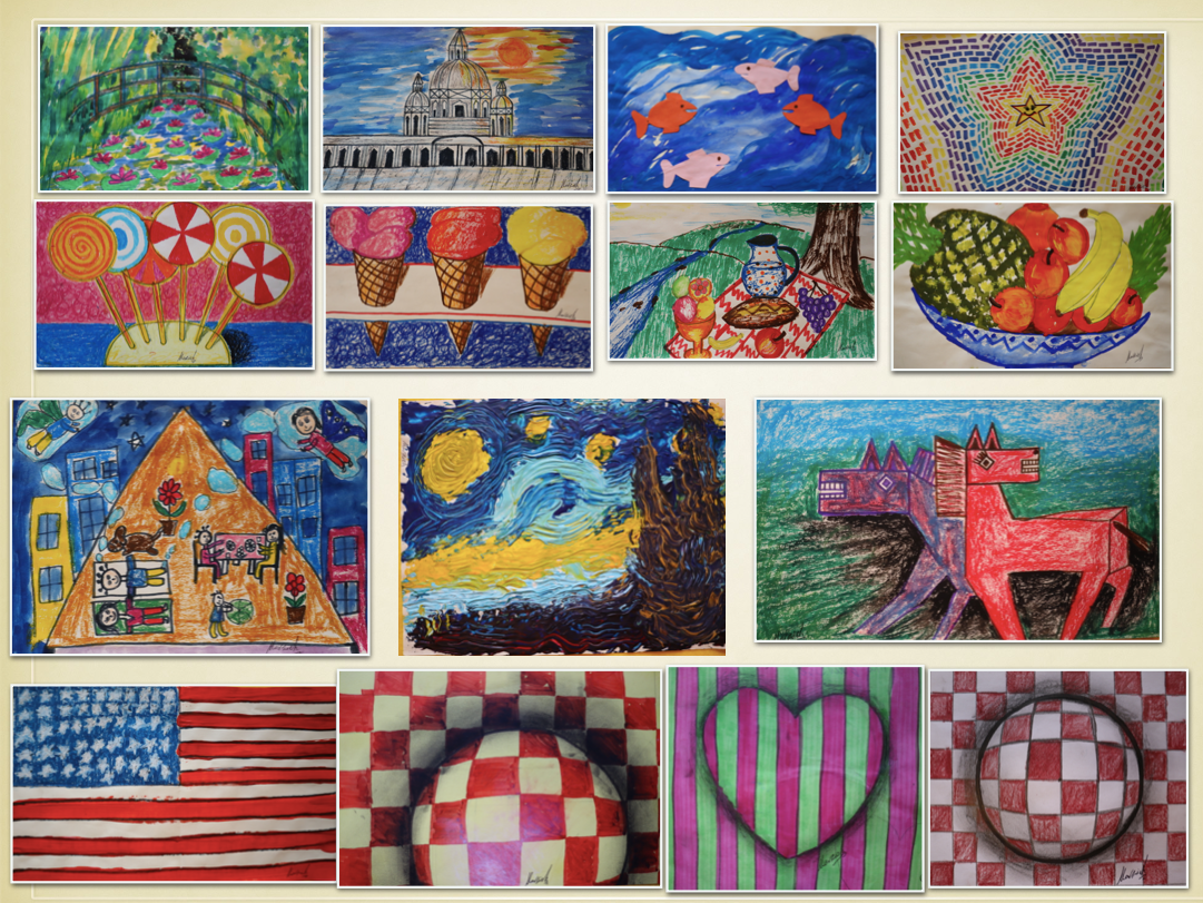 My art classes at world Bank Children Center in Washington DC, 2017-2023