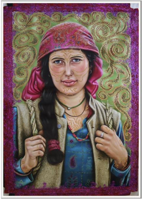 Shepherd’s girl.  I was a little shepherd for my grandfather whose 
sheep loved me. My fondest and most beautiful childhood memories are from the time when I was a shepherd. My grandfather always had a few sheep, and I would take them to the mountain slopes and through the orchards for grazing. I have always loved and continue to cherish being a shepherd.