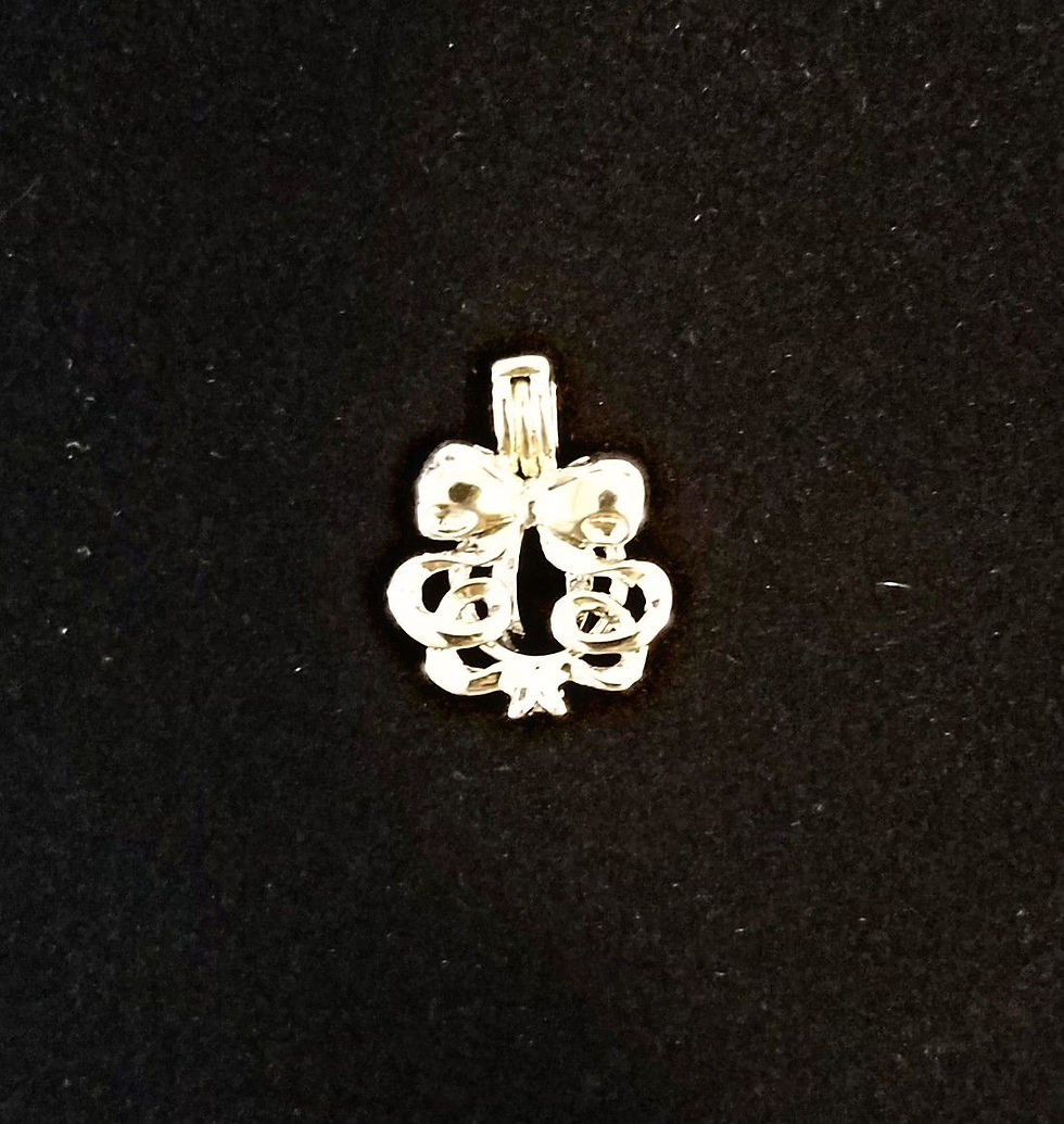 Ribbon Bow Pearl Cage