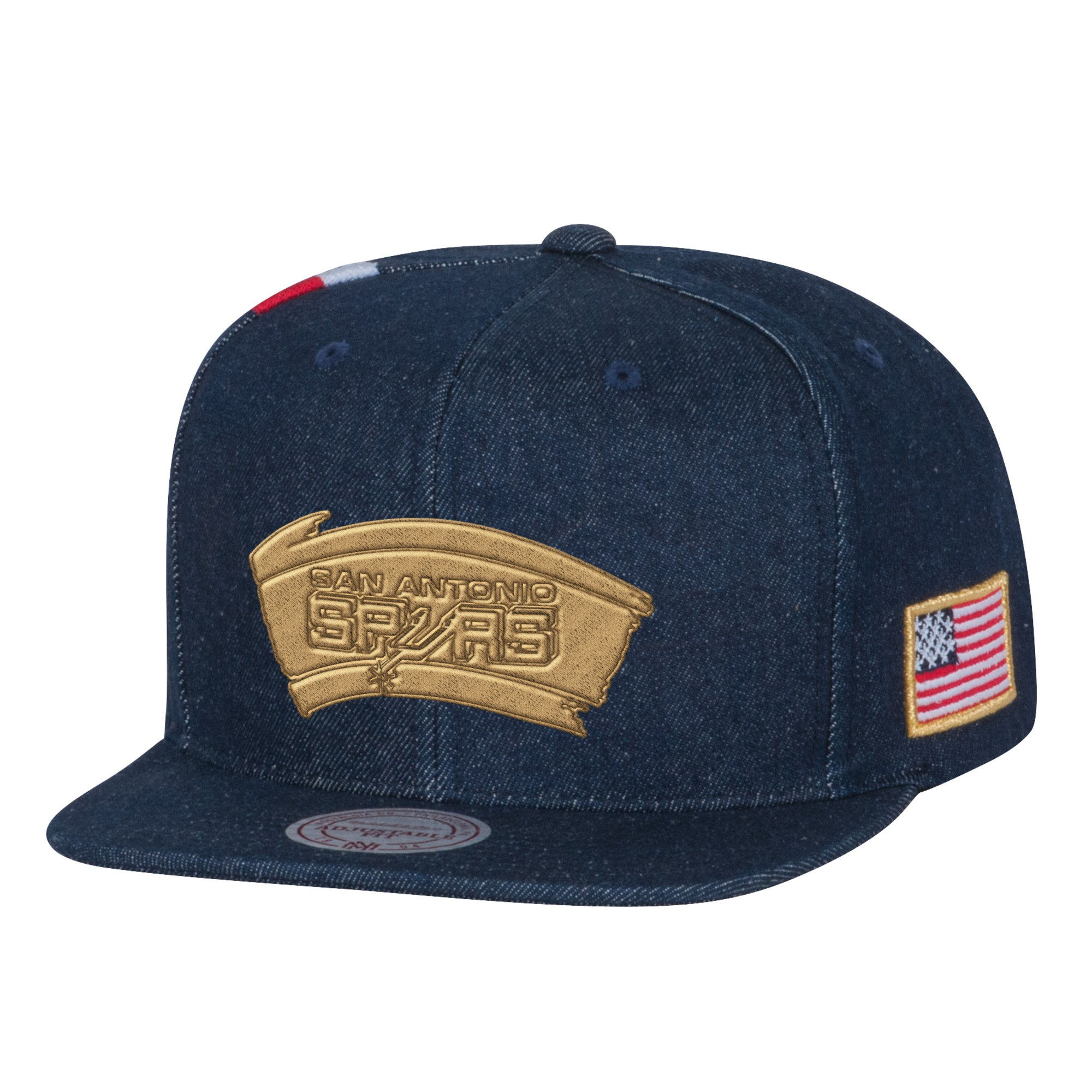 USA Stars & Stripes Denim Snapback San Antonio