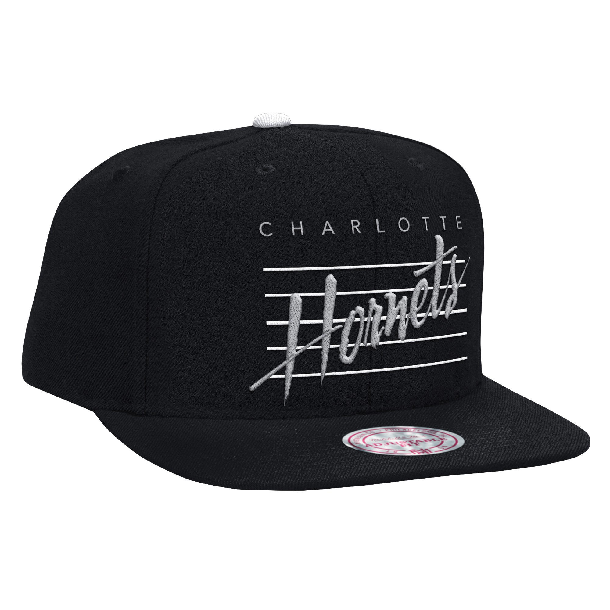 Cursive Script Cotton Snapback Charlotte Hornets
