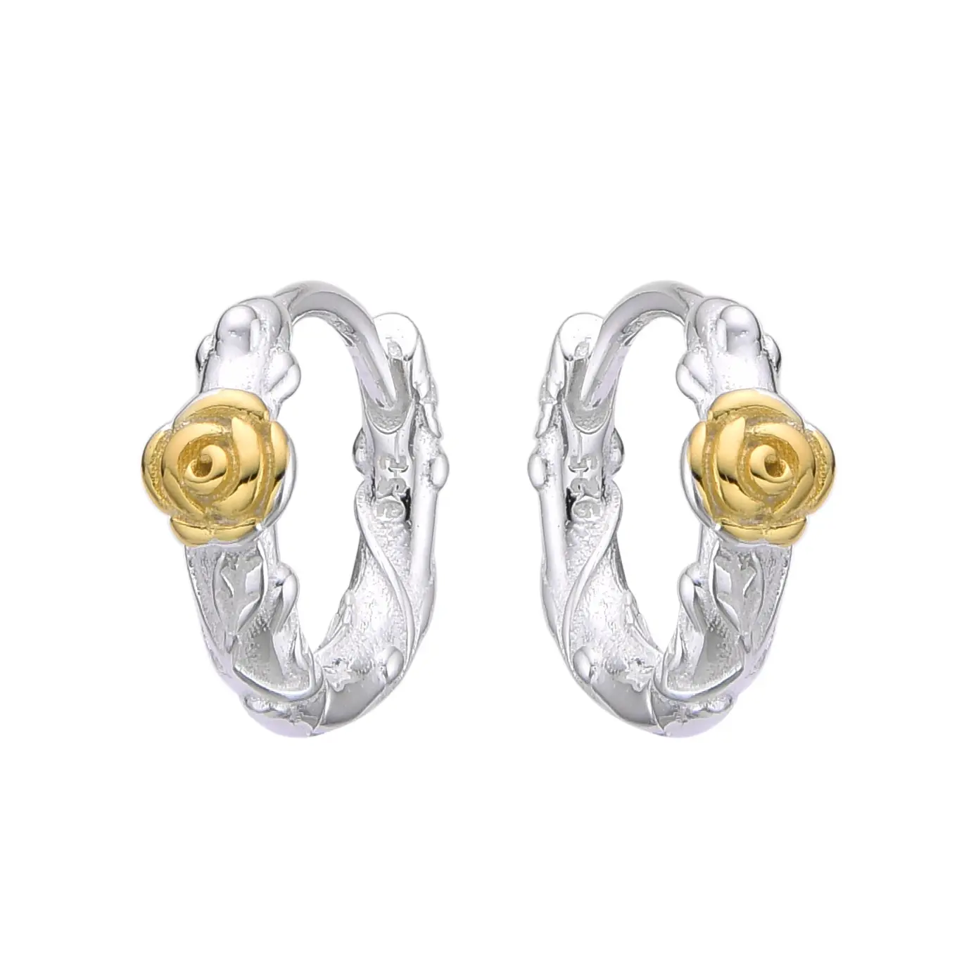 Aros  redondos con rosas