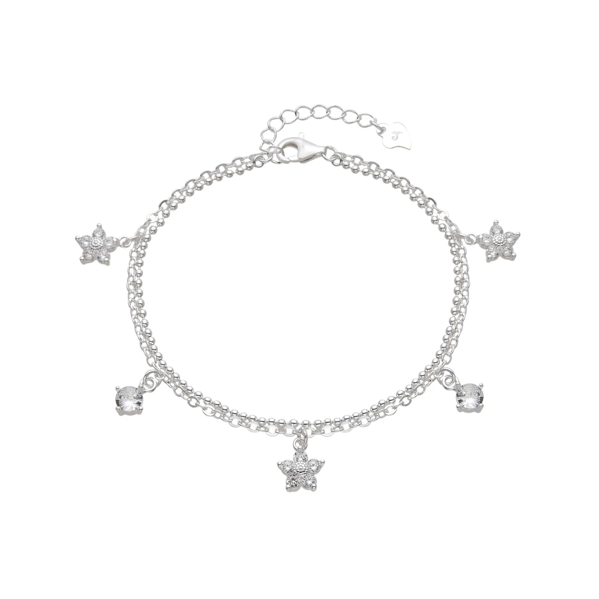 Pulsera de Flores y Puntos de Luz