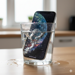 Valoración móvil mojado