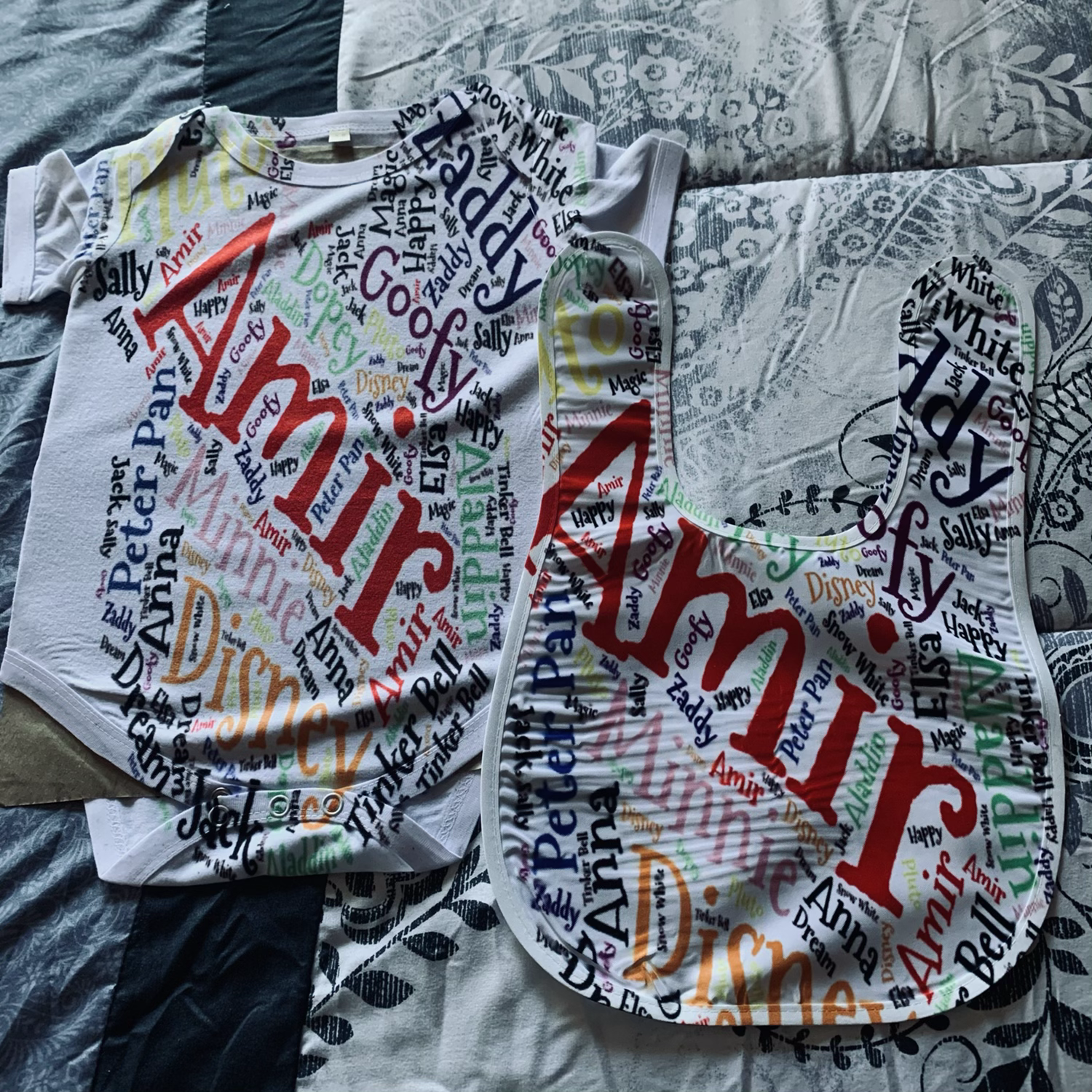 Baby Onsie & Bib Customize set