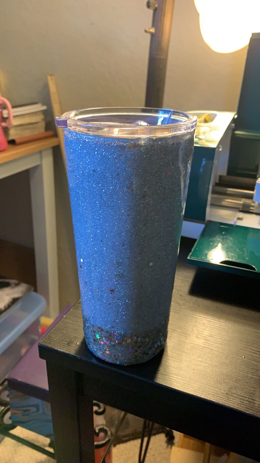 Custom Bling tumbler 