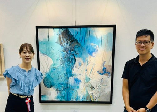【展覧会】 【Streamsー 海の流れ、風の気配】 曵地聡美 日本画展・松坂屋美術画廊にて