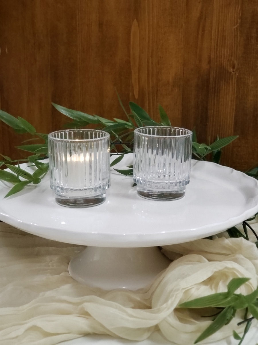 Clear Fluted Votive