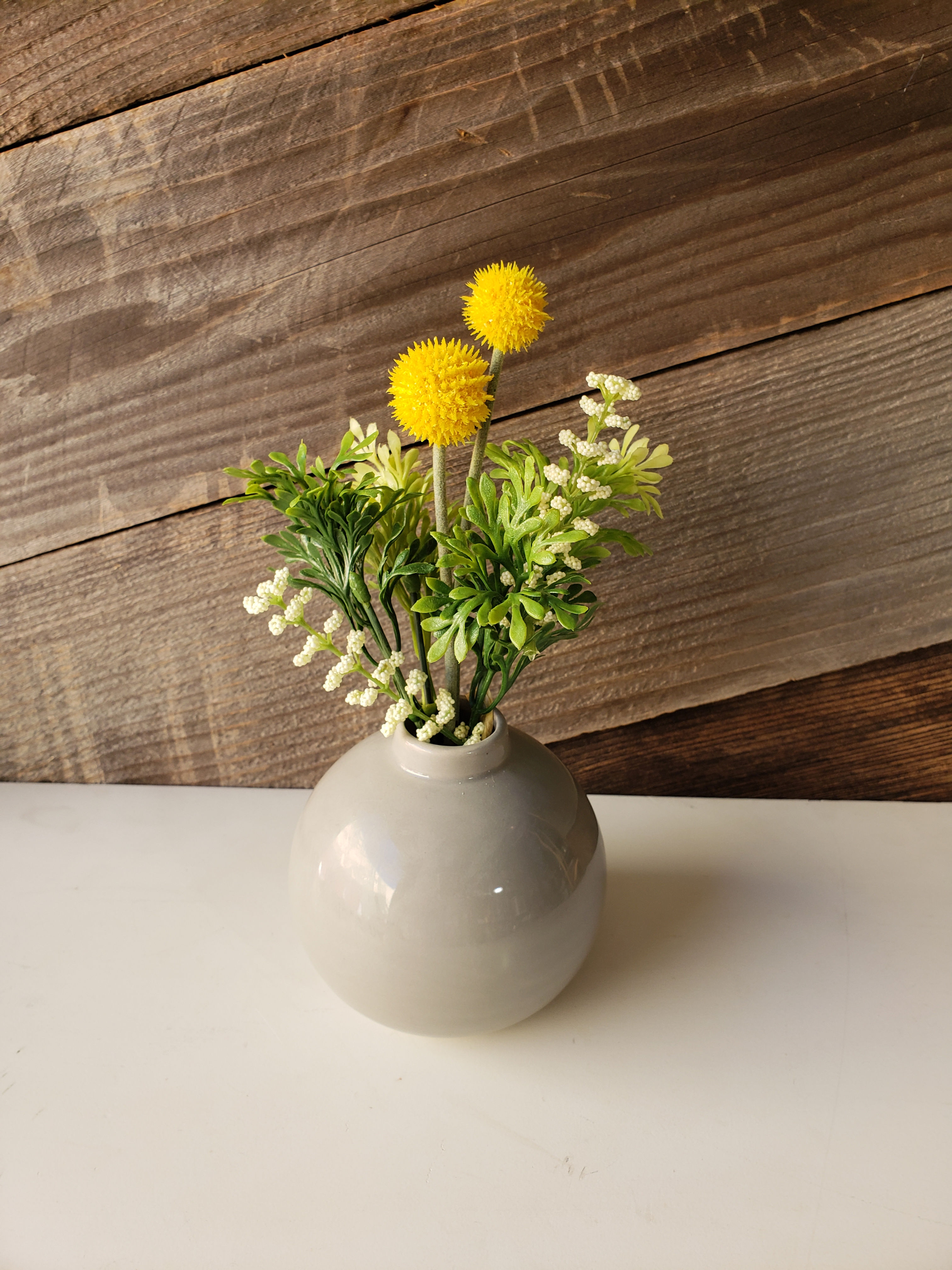 Mini Gray Bud Vase