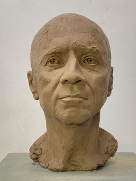 Portrait Clay Ton Sculpture