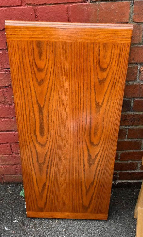 Thumbnail: HAVE ME PAINTED ! An Extending Tiger Oak Table & 4 Chairs 