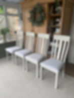 Thumbnail: An Extending Dining Table & 4 Chairs ~ Real Oak Veneer Top