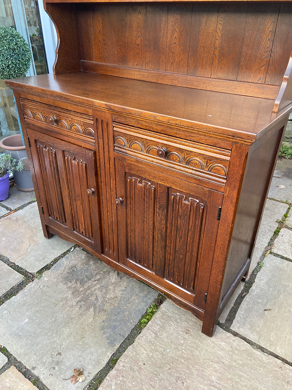 Thumbnail: HAVE ME PAINTED or SANDED ! A Stunning Oak Dresser